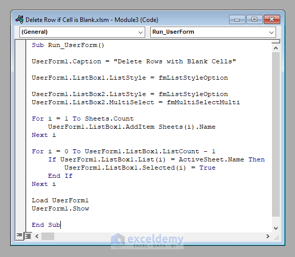 Excel VBA Complete Guide To Delete Row If Cell Is Blank ExcelDemy