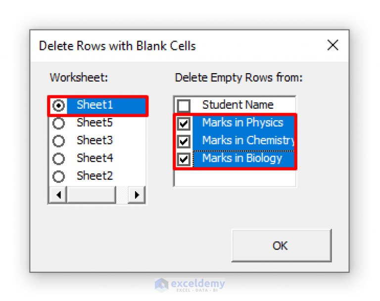 Excel VBA Delete Row If Cell Is Blank (A Complete Guide) ExcelDemy