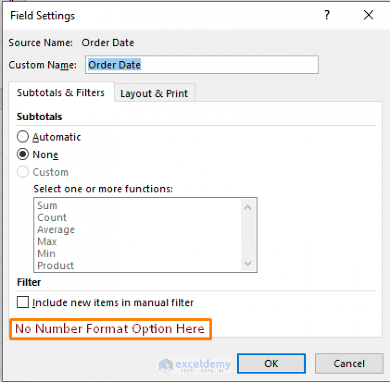 How to Change Date Format in Pivot Table in Excel ExcelDemy