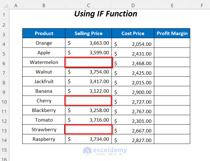 How to Ignore Blank Cells in Range in Excel (8 Ways) ExcelDemy