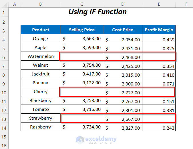 How to Ignore Blank Cells in Range in Excel (8 Ways) ExcelDemy