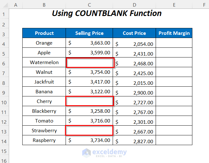 How to Ignore Blank Cells in Range in Excel (8 Ways) ExcelDemy