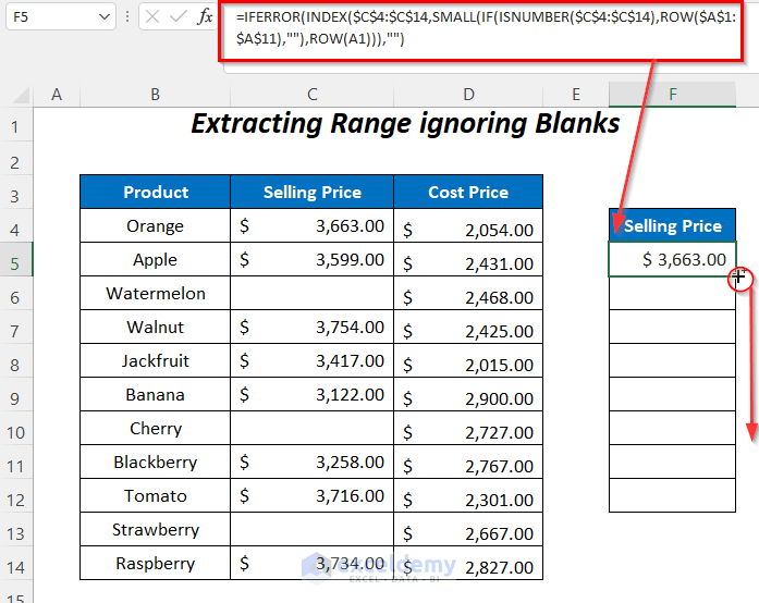 How to Ignore Blank Cells in Range in Excel (8 Ways) ExcelDemy