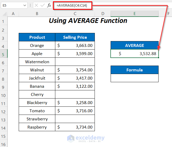 How to Ignore Blank Cells in Range in Excel (8 Ways) ExcelDemy