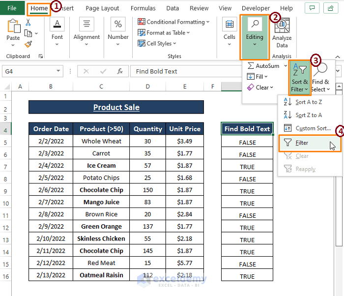 How To Remove Bold From Pivot Table Excel