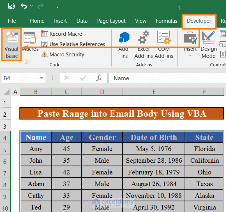 How to Use Excel VBA to Paste Range into Email Body (3 Methods)