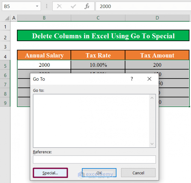 How to Delete Columns without Losing Formula in Excel (3 Easy Steps)
