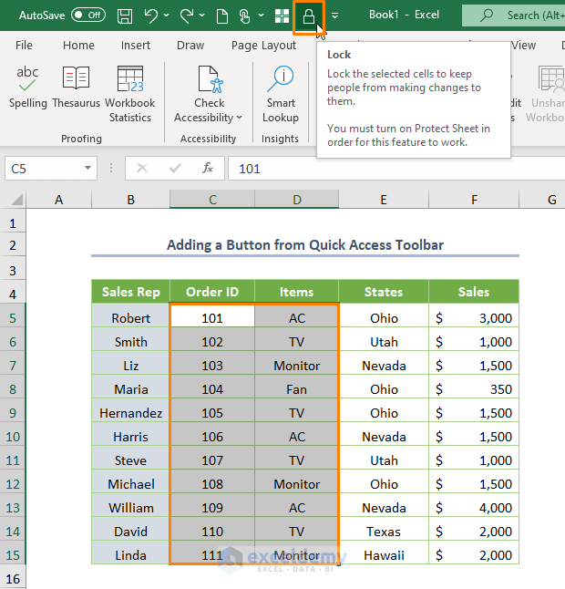 How to Lock Multiple Cells in Excel 6 Methods ExcelDemy
