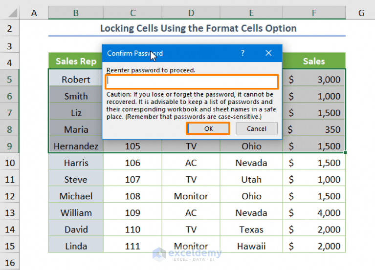 How to Lock Multiple Cells in Excel (6 Suitable Methods) ExcelDemy