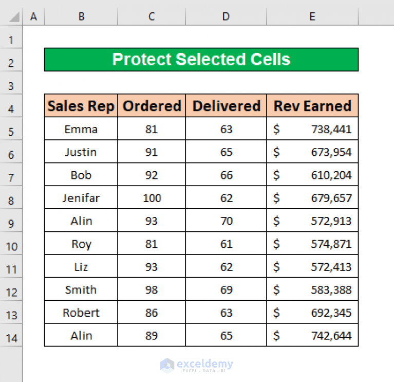 How to Protect Selected Cells in Excel (4 Methods) ExcelDemy