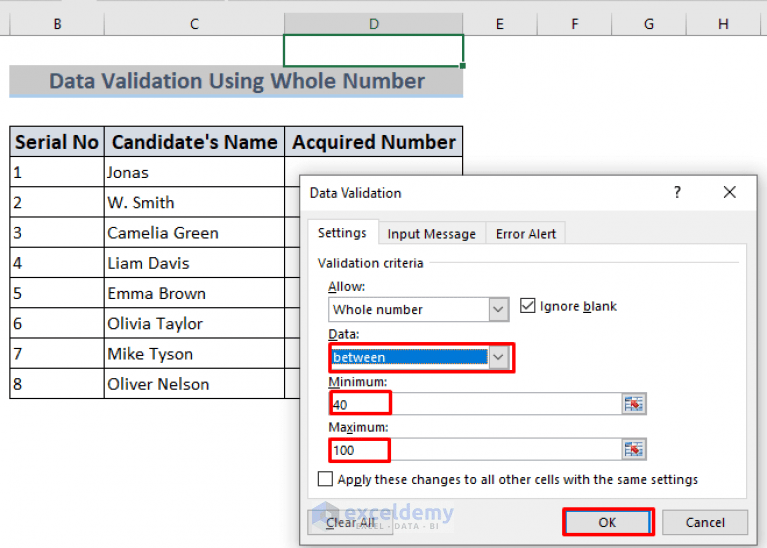 How to Use Data Validation in Excel with Color (4 Ways) ExcelDemy
