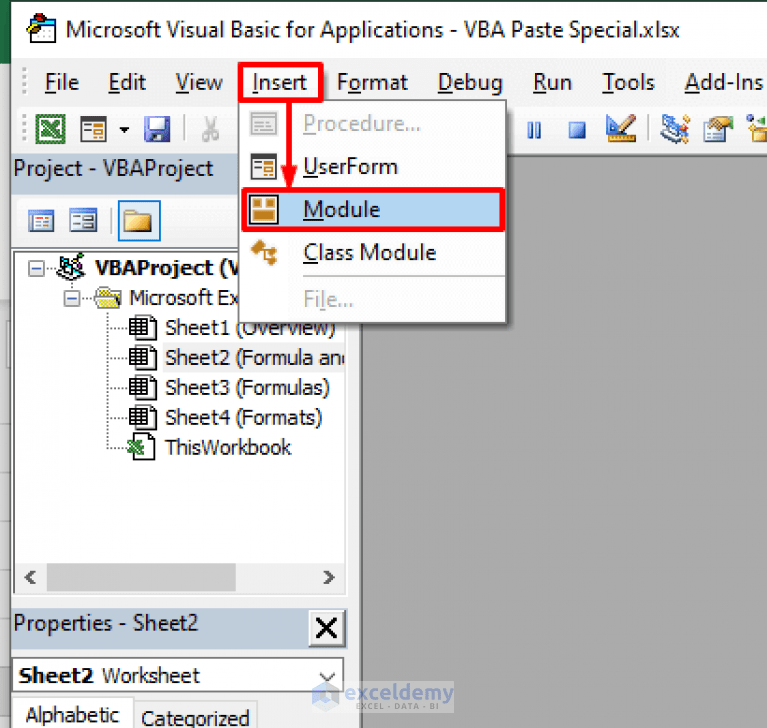 How to Use VBA PasteSpecial for Formulas and Formats in Excel (3 Ways)