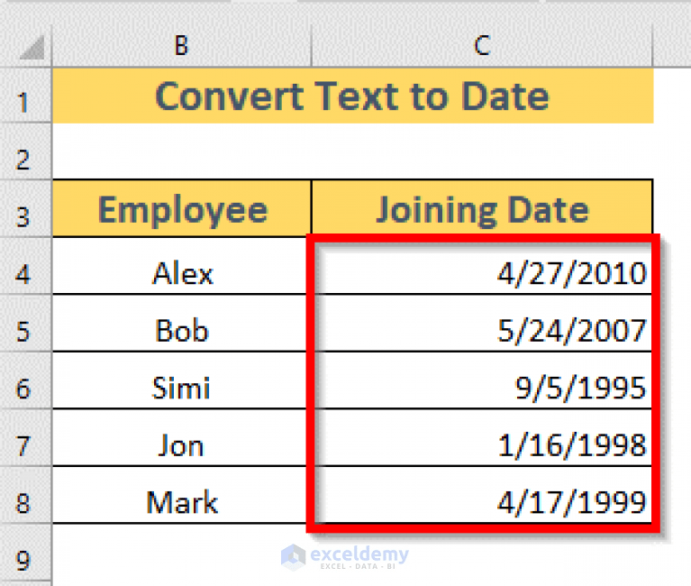 Text Won't Convert to Date in Excel (4 Problems & Solutions) ExcelDemy