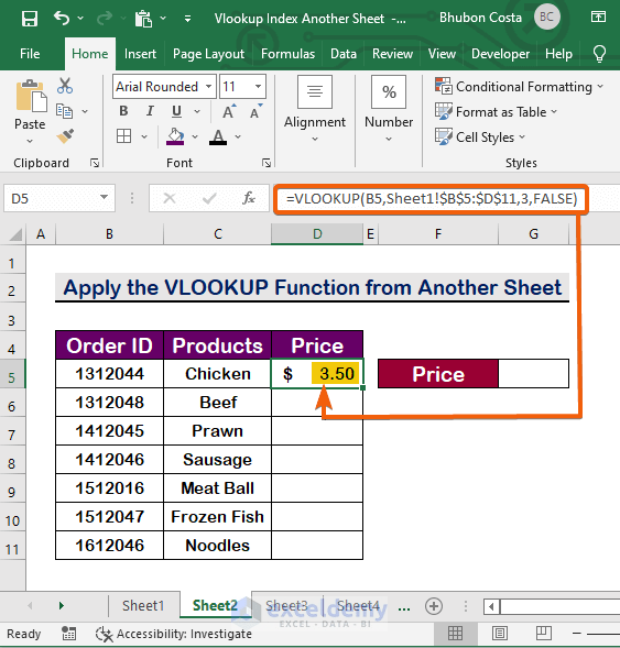 Vlookup Column Different Sheet at John Polk blog