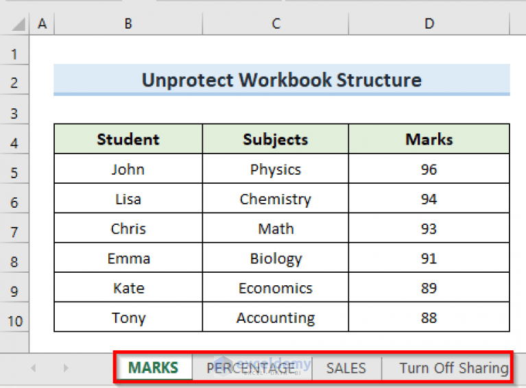 [Fixed!] Delete Sheet Not Working in Excel (2 Solutions) ExcelDemy