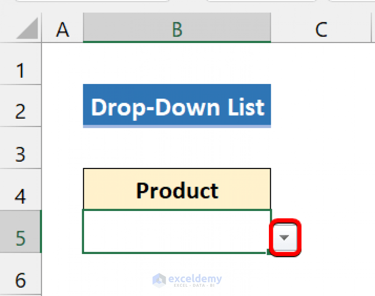 How to Create Excel Drop Down List for Data Validation (8 Ways)