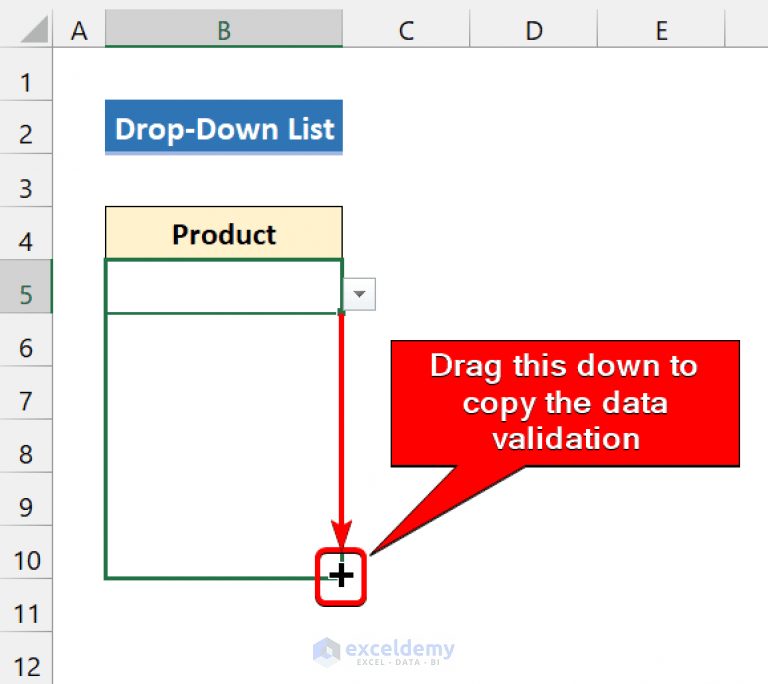 How to Create Excel Drop Down List for Data Validation (8 Ways)