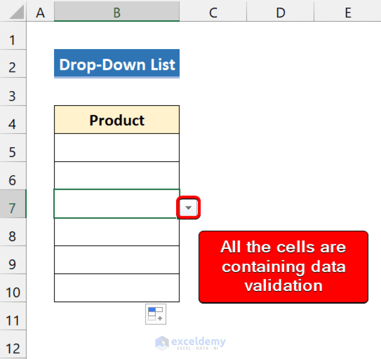 How to Create Excel Drop Down List for Data Validation (8 Ways)