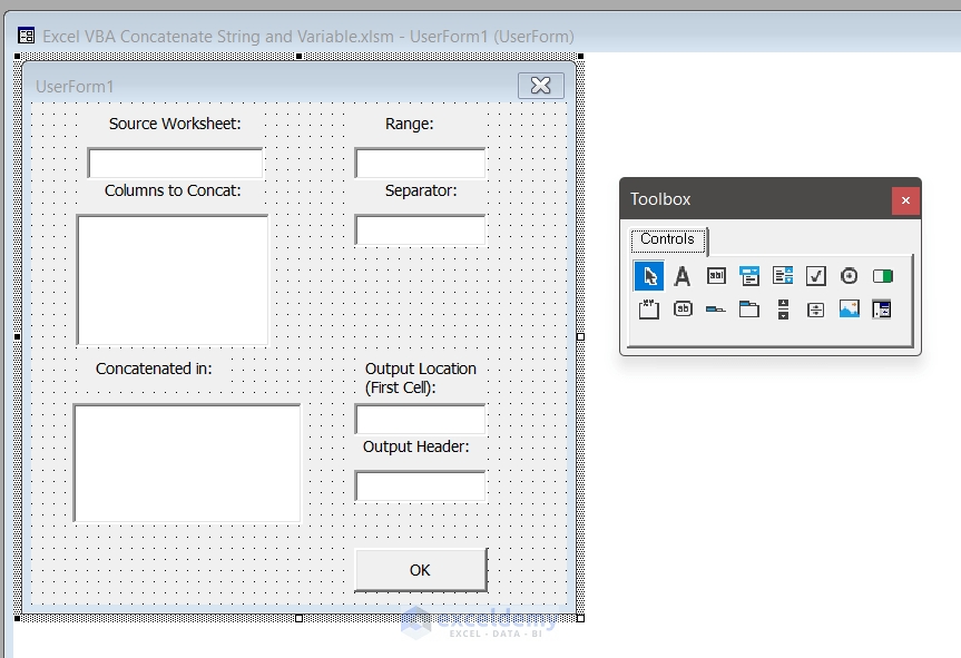 How to Concatenate Strings and Variables in Excel VBA (3 Examples)