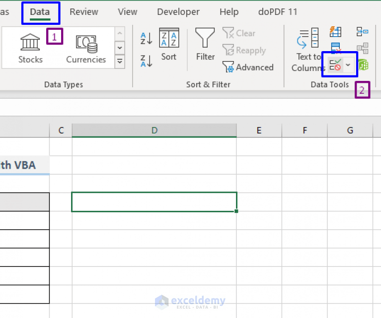 VBA to Select Value from Drop Down List in Excel (2 Methods)
