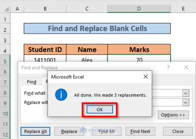 How to Find and Replace Blank Cells in Excel (4 Methods) ExcelDemy