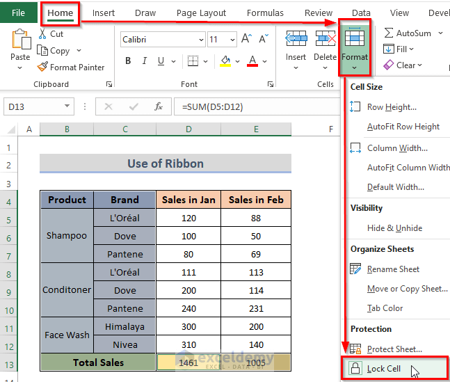 How to Lock a Group of Cells in Excel (7 Different Methods) ExcelDemy