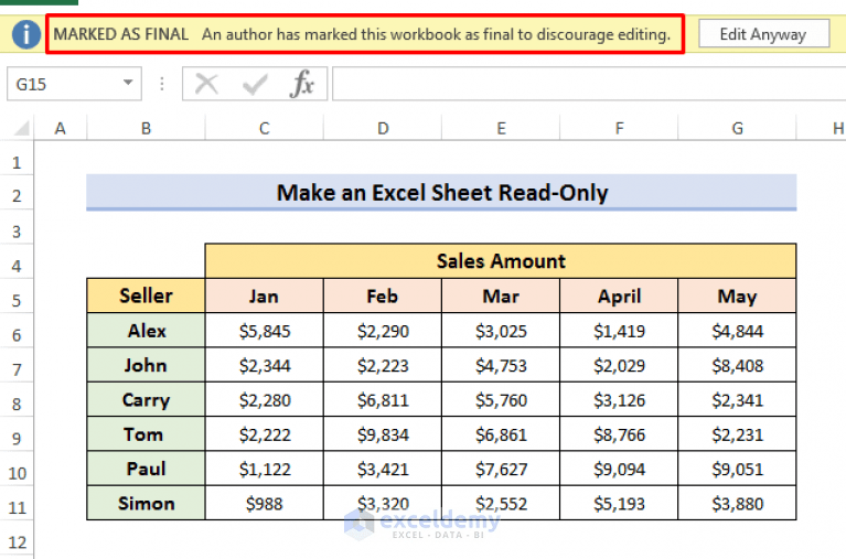 How to Protect Excel Sheet from CopyPaste (4 Effective Ways)