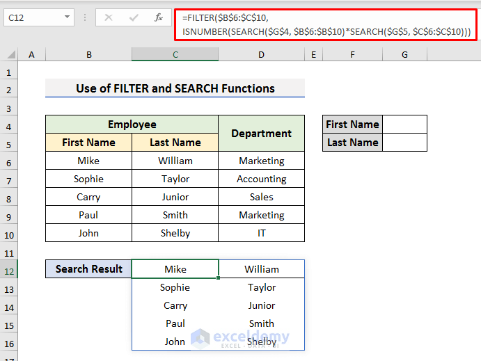 Using the INDEXMATCH Function with Multiple Criteria for a Partial