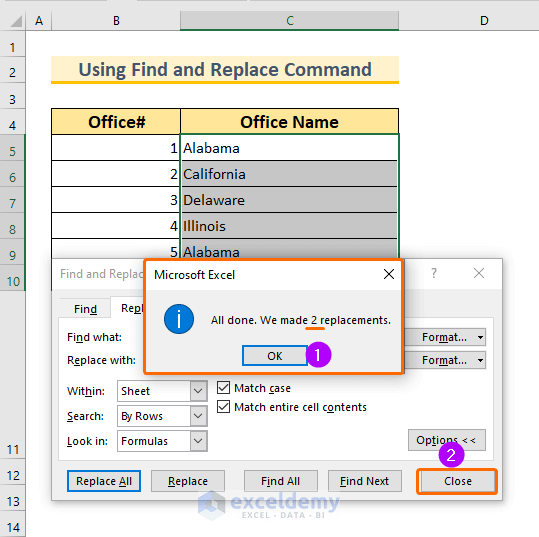 How to Find and Replace Multiple Words at Once in Excel (7 Methods)