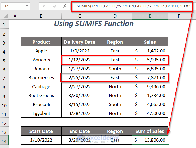 How to SUMIF between Two Dates and with Another Criteria (7 Ways) (2023)