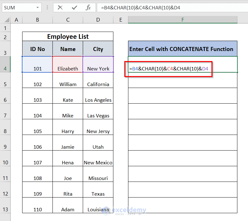 How to Enter within a Cell in Excel (5 Methods) ExcelDemy
