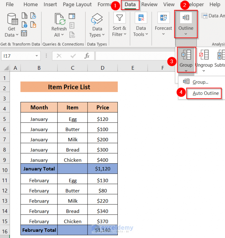 How to Create Collapsible Rows in Excel (4 Methods) ExcelDemy