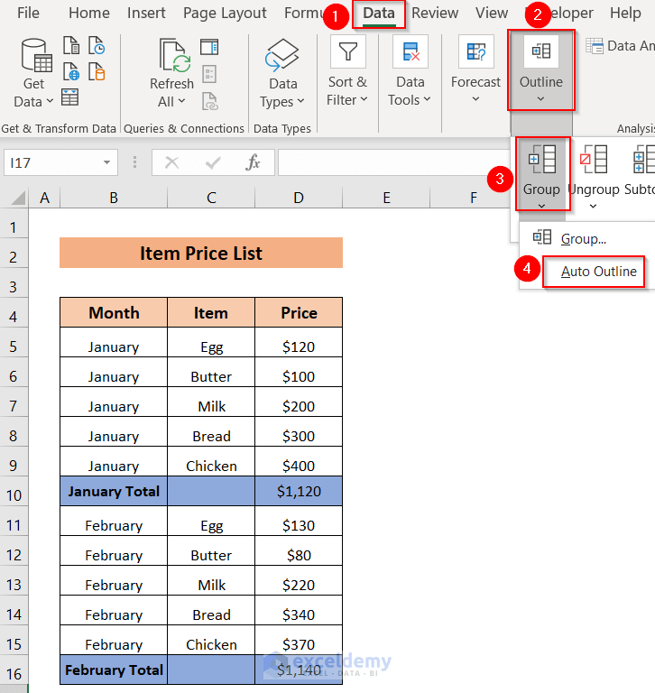 How to Create Collapsible Rows in Excel (4 Methods) ExcelDemy