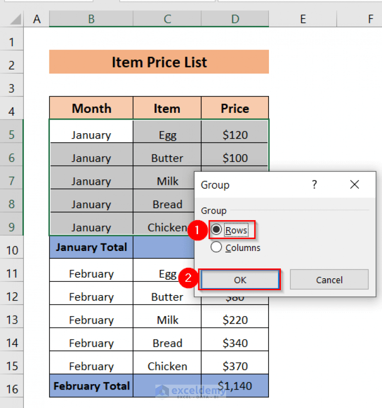 How to Create Collapsible Rows in Excel (4 Methods) ExcelDemy