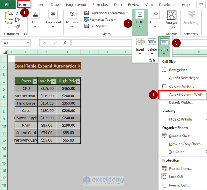 How to Make an Excel Table Expand Automatically (3 Ways) ExcelDemy