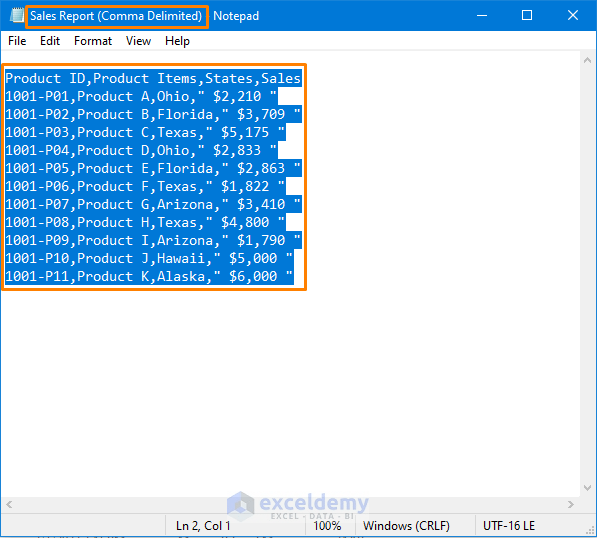 How to Convert Notepad to Excel with Columns (5 Methods) ExcelDemy