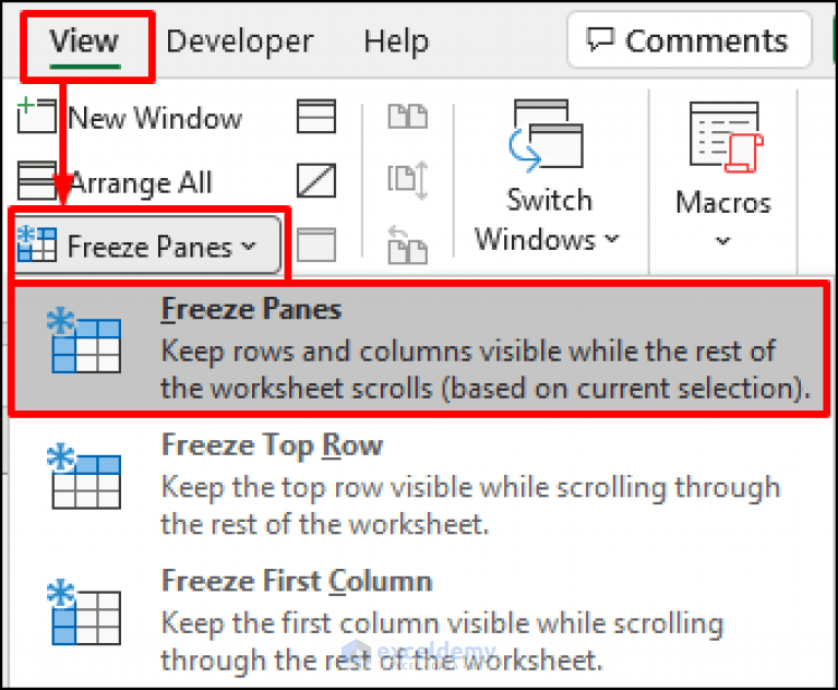 How to Lock Rows in Excel When Scrolling (4 Easy Methods) ExcelDemy