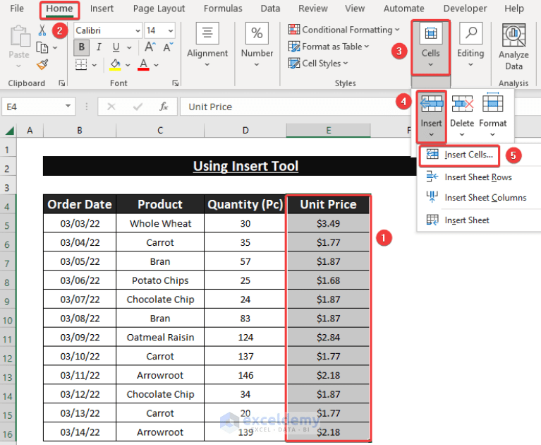 How to Move Data from One Cell to Another in Excel (5 Ways)