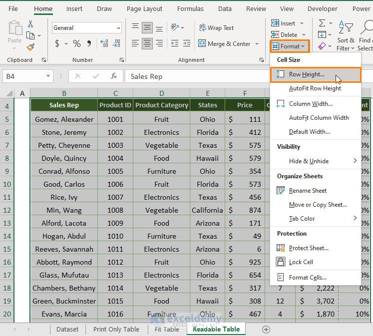 How to Print Excel Sheet with Table (4 Methods + Tricks) ExcelDemy