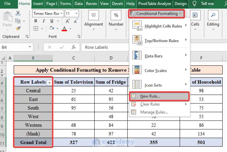 How to Remove Blank Rows in Excel Pivot Table (4 Methods) ExcelDemy