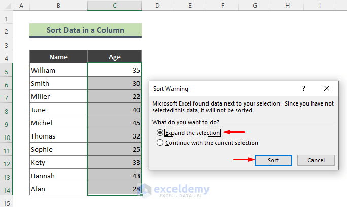 How to Sort Data by Value in Excel (5 Easy Methods) - ExcelDemy