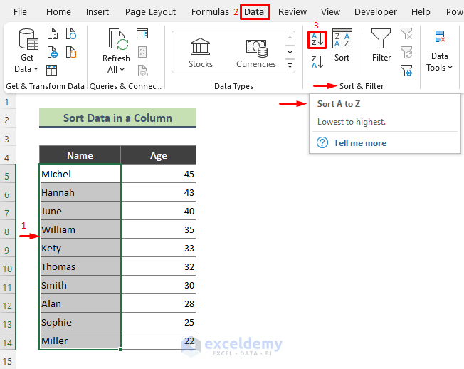 How to Sort Data by Value in Excel (5 Easy Methods) ExcelDemy