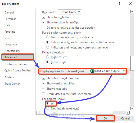 How to Insert a Column if Greyedout in Excel (9 Solutions) ExcelDemy
