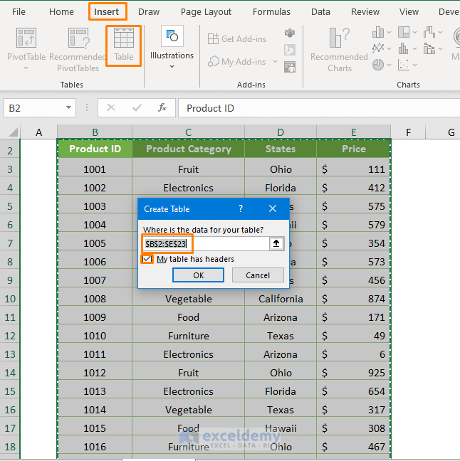 How to Merge Excel File into Word Document (2 Cases)