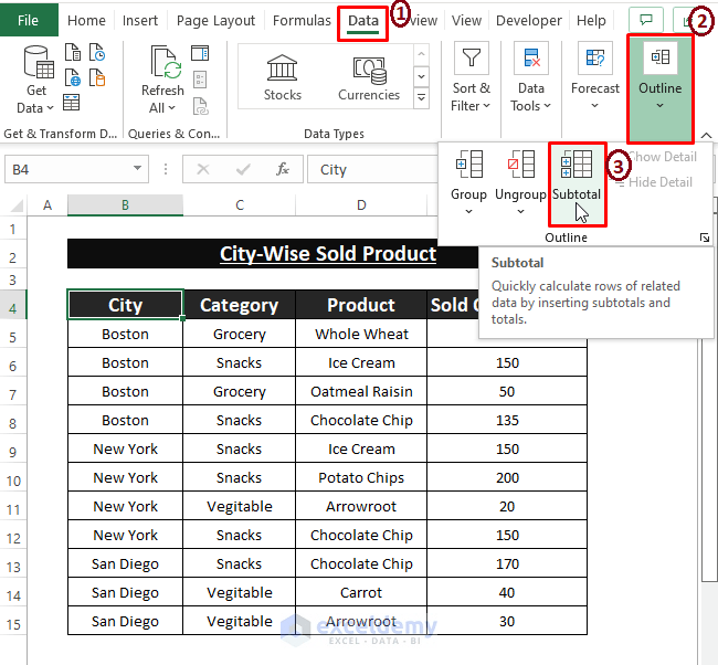 How to Group Rows with Same Value in Excel (6 Useful Ways)