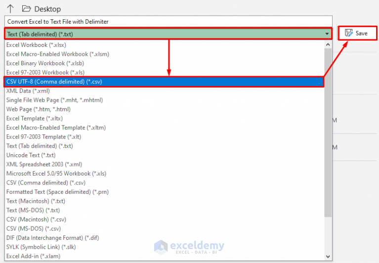 Convert Excel to Text File with Delimiter (2 Easy Approaches)