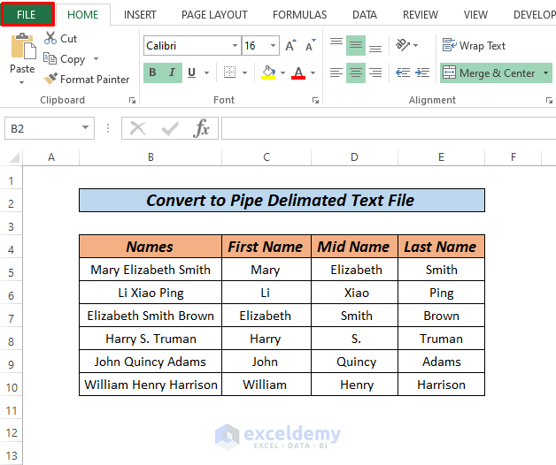 How to Convert Excel to a Text File with Pipe Delimiter (2 Ways)