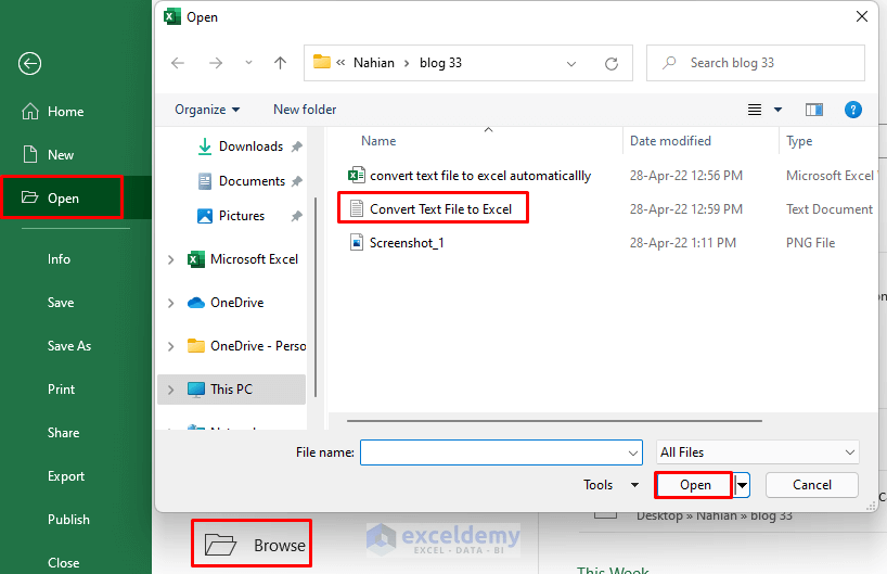How to Convert Text File to Excel Automatically (3 Suitable Ways)