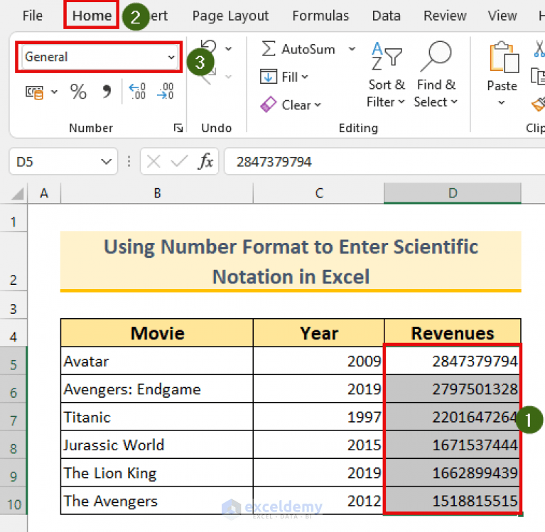How to Enter Scientific Notation in Excel (4 Methods) ExcelDemy