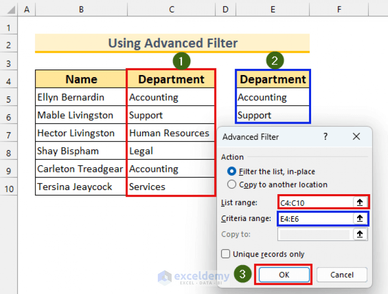 How to Filter Column Based on Another Column in Excel (5 Methods)
